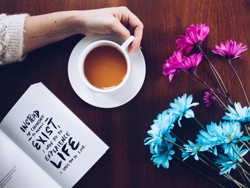 books and coffee